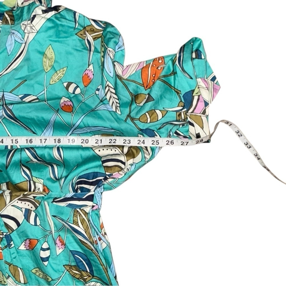 NIC+ZOE Rivera Botanical Shirtdress In Green Multi - XXL - Picture 9 of 14